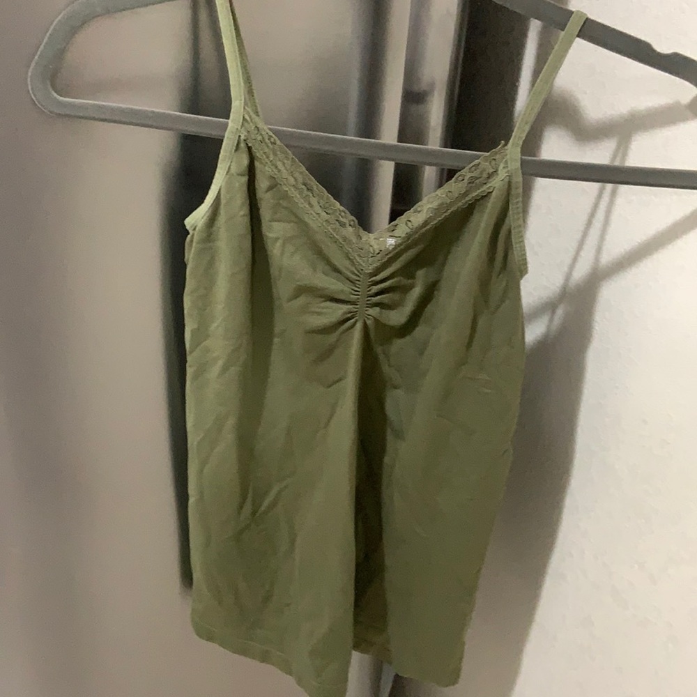 Green tank top